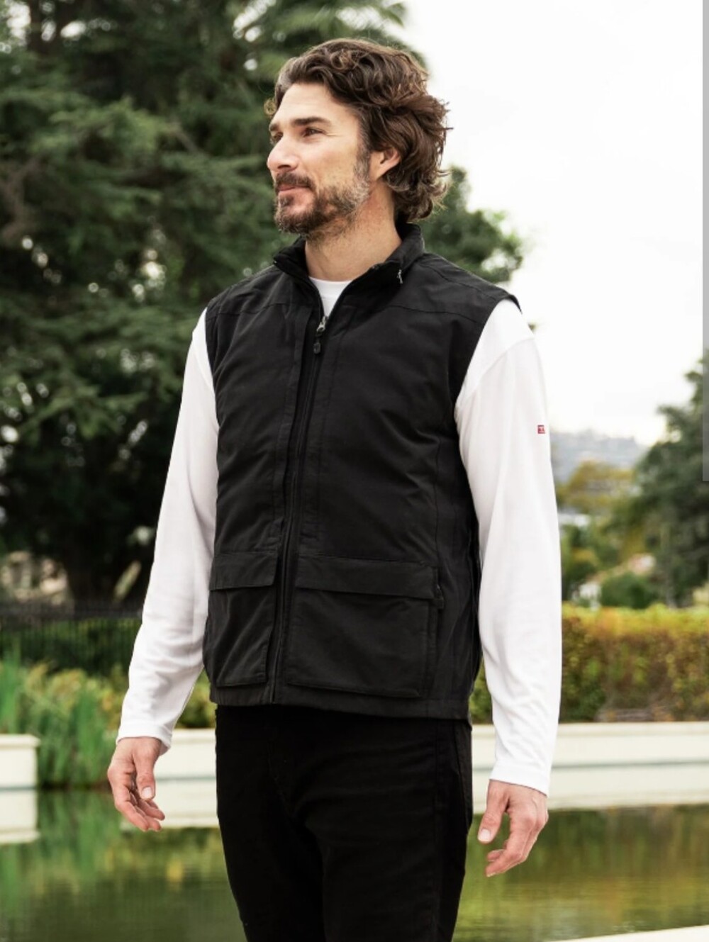 ScotteVest Q.U.E.S.T. Vest Black Mens XXXLT - 42 Pockets Travel Tech Jacket